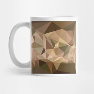 Burlywood Abstract Low Polygon Background Mug